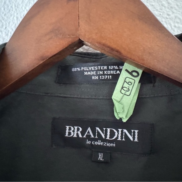 Oversized Button Up Shirt XL Vintage Suede Feel Streetwear Layering Brandini - Picture 7 of 14